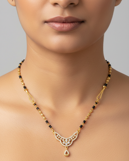 Ahana 18K Gold-Plated Mangalsutra | Artisanal Handmade Jewellery