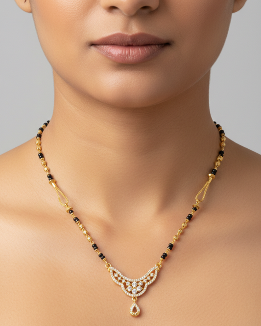 Ahana 18K Gold-Plated Mangalsutra | Artisanal Handmade Jewellery