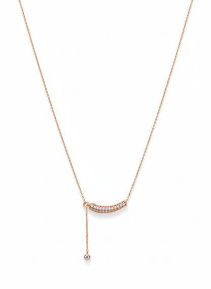 Swaying Rosegold Plated Necklace – Elegant Women’s Jewelry
