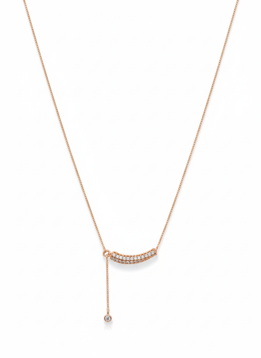Swaying Rosegold Plated Necklace – Elegant Women’s Jewelry